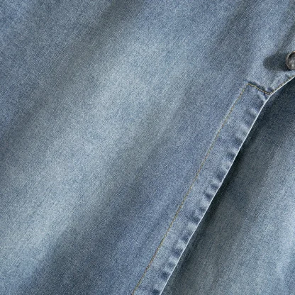Plus Size Midi Denim Skirt - Image 6