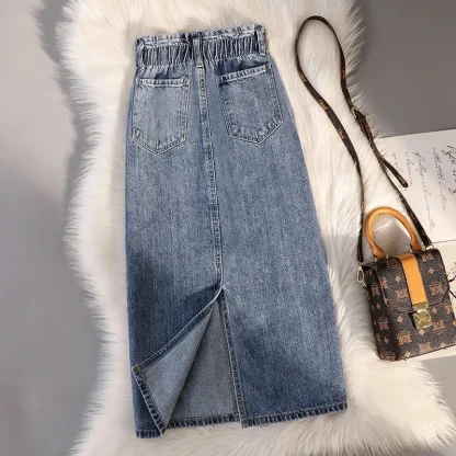 Mid-length Casual Denim Skirt - Image 4
