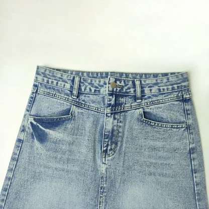 Retro Maxi Loose Fit Denim Skirt - Image 2