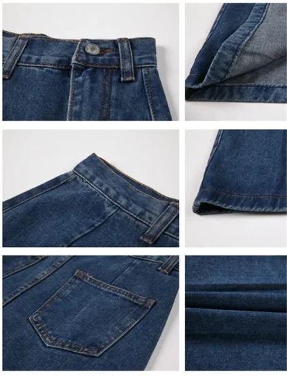 Chic Slit Midi Denim Skirt - Image 5