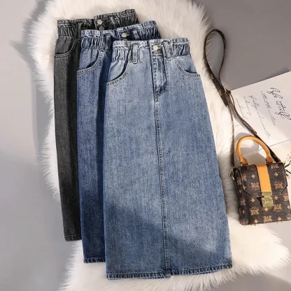 Mid-length Casual Denim Skirt - Image 7