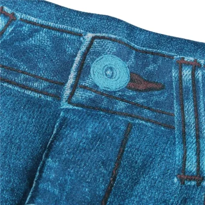 Retro Washed Slim Fit Denim Skirt - Image 5