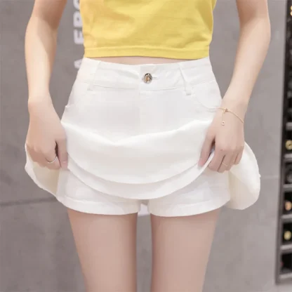 Chic Tiered Ruffle Denim Skirt - Image 9
