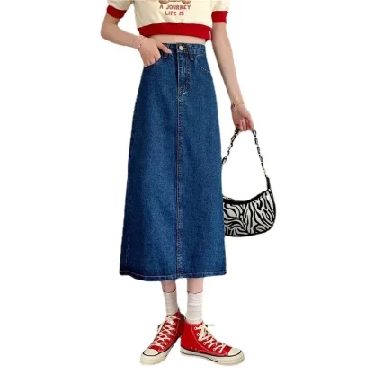 Casual High-waist Denim Skirts - Image 6