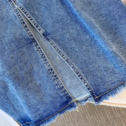 Plus Size Casual Denim Skirt - Image 6