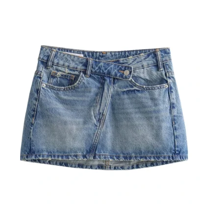 Casual Chic Mini Denim Skirt - Image 3