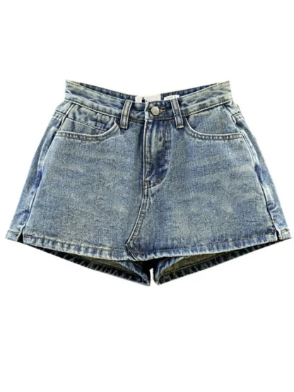 Casual High-waist Denim Skirt - Image 6