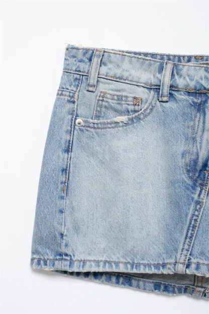 Casual Chic Mini Denim Skirt - Image 15