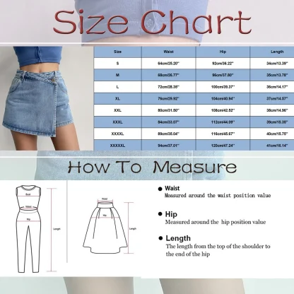 High-waist Wrap Denim Skirt - Image 6